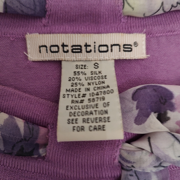 Notations Top NWOT - Picture 2 of 7